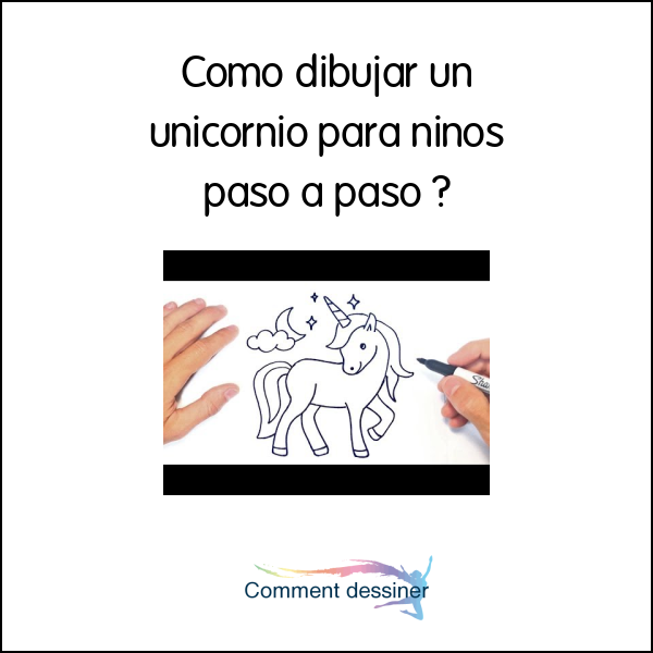 Como dibujar un unicornio para niños paso a paso